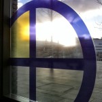 Dock window sign