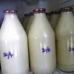 Milk bottles